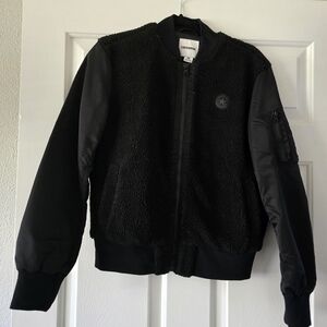 Converse Black Bomber Jacket